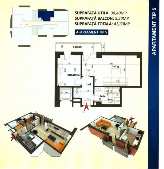 Plan Apartament Tip 5